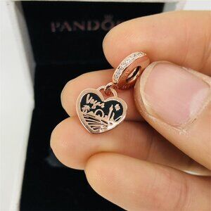 ✨🔥Pandora No Place Like Las Vegas Heart Dangle Charm Vegas Charm Las Vegas Char